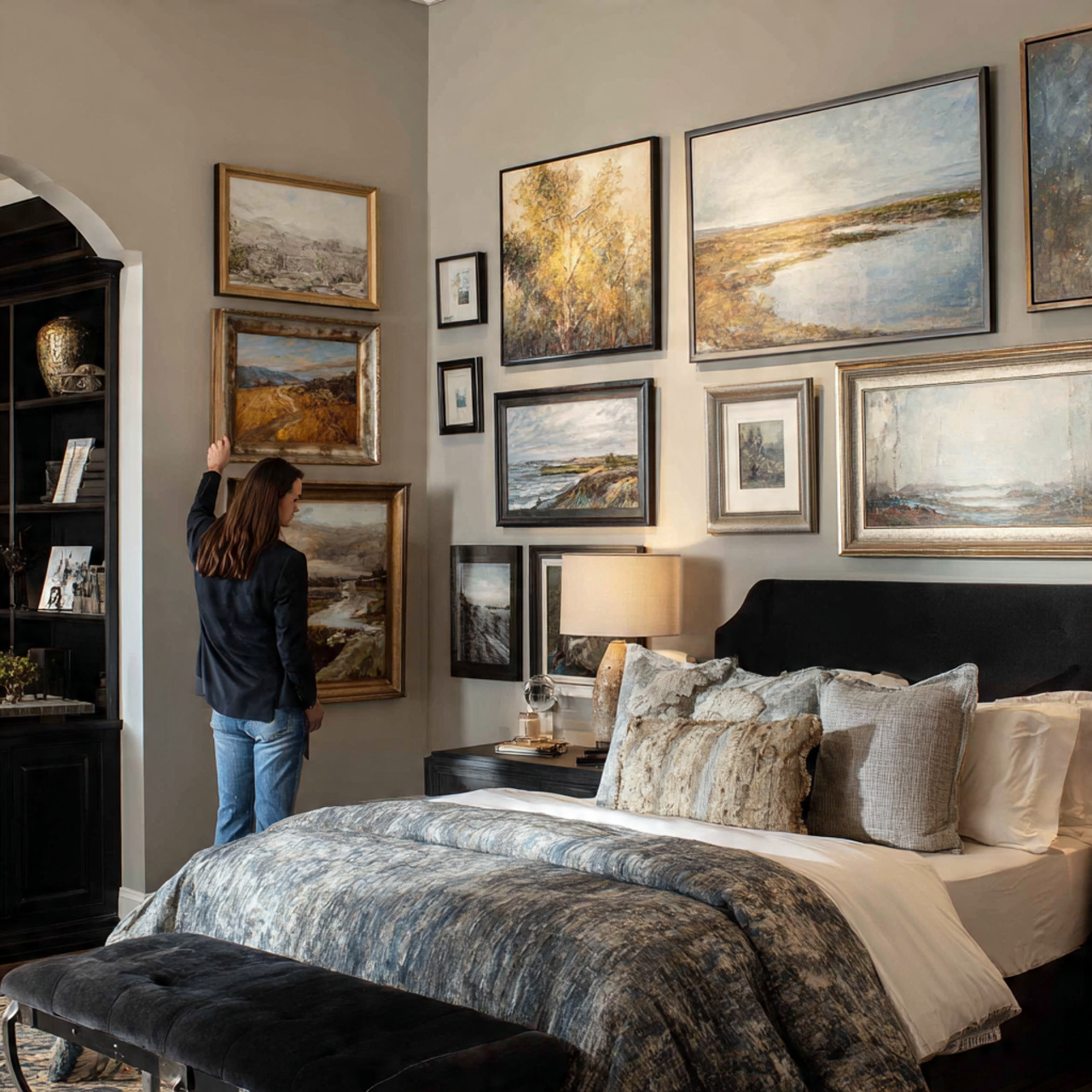 25 Bedroom Layout Ideas for a Stylish, Spacious & Relaxing Retreat 24 elegant bedroom with furniture arranged to highlight