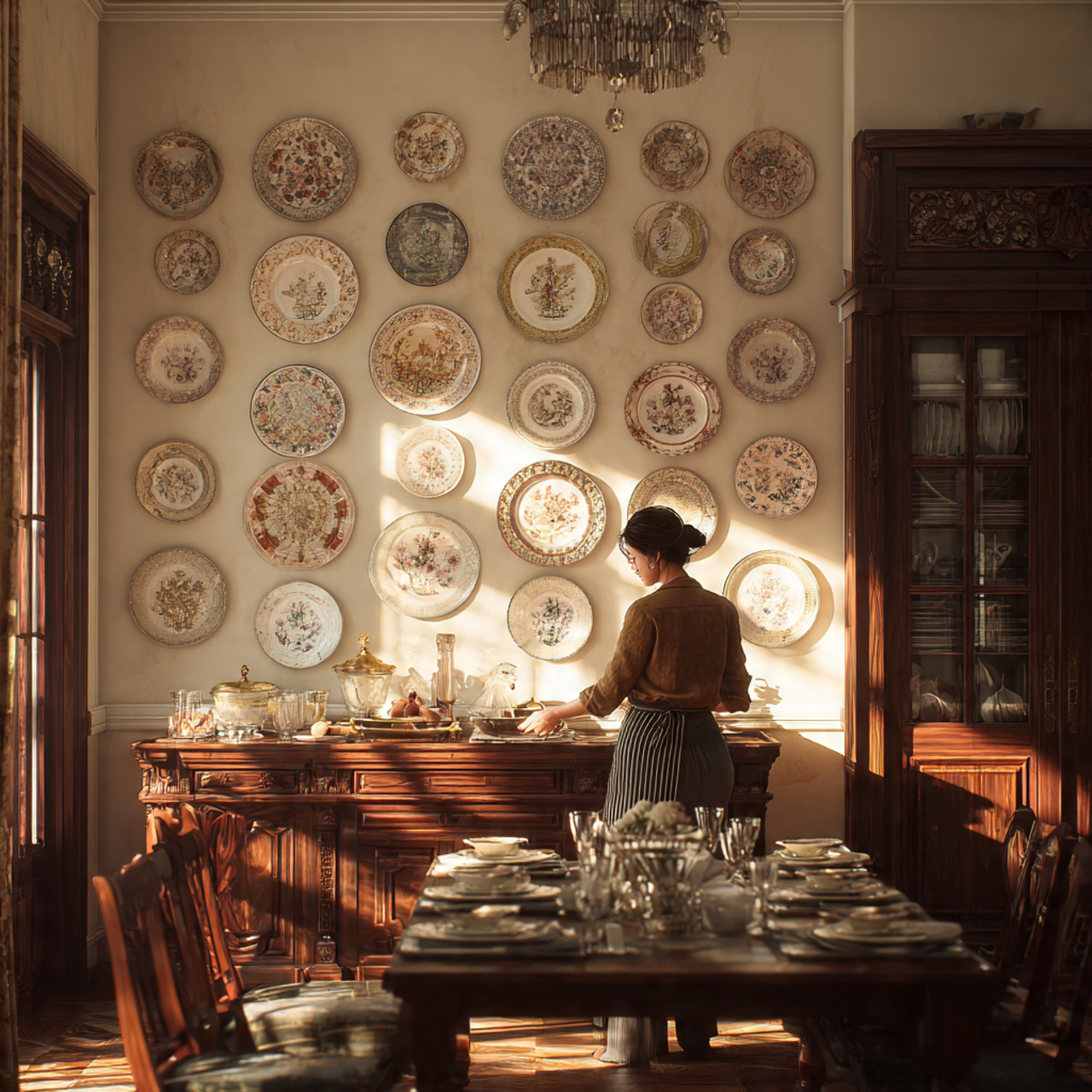 25 Creative Dining Room Wall Decor Ideas to Elevate Your Home 16 elegant dining room with a curated display