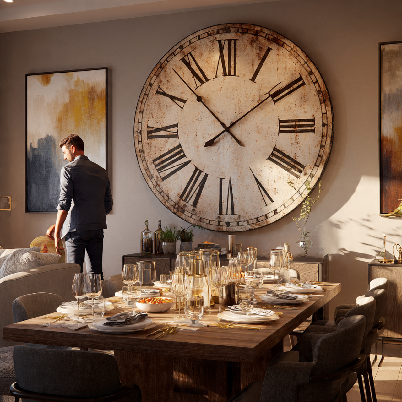 25 Creative Dining Room Wall Decor Ideas to Elevate Your Home 25 elegant dining room with an oversized wall