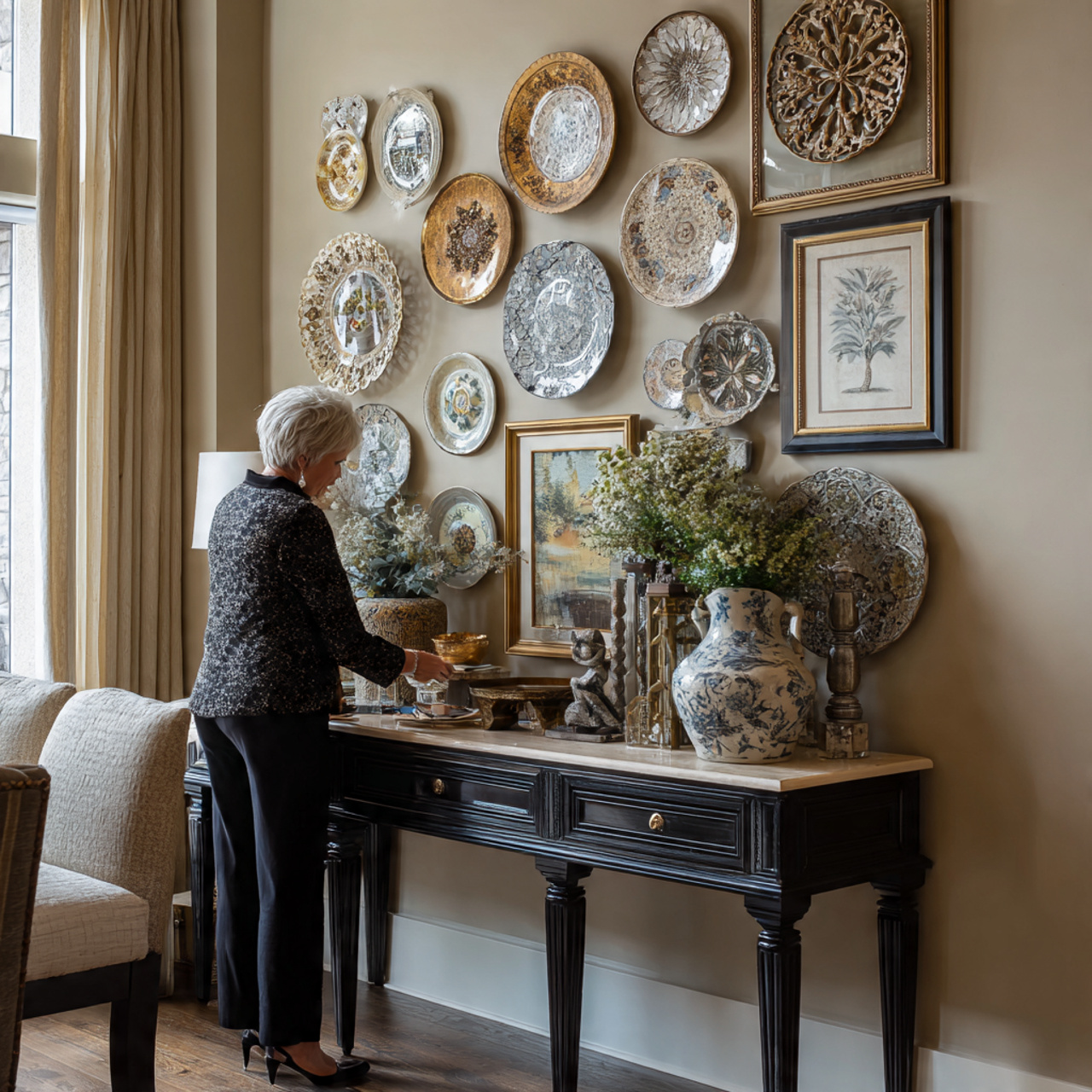 25 Living Room Wall Decor Ideas for a Stylish Home 21 elegant living room with a curated arrangement