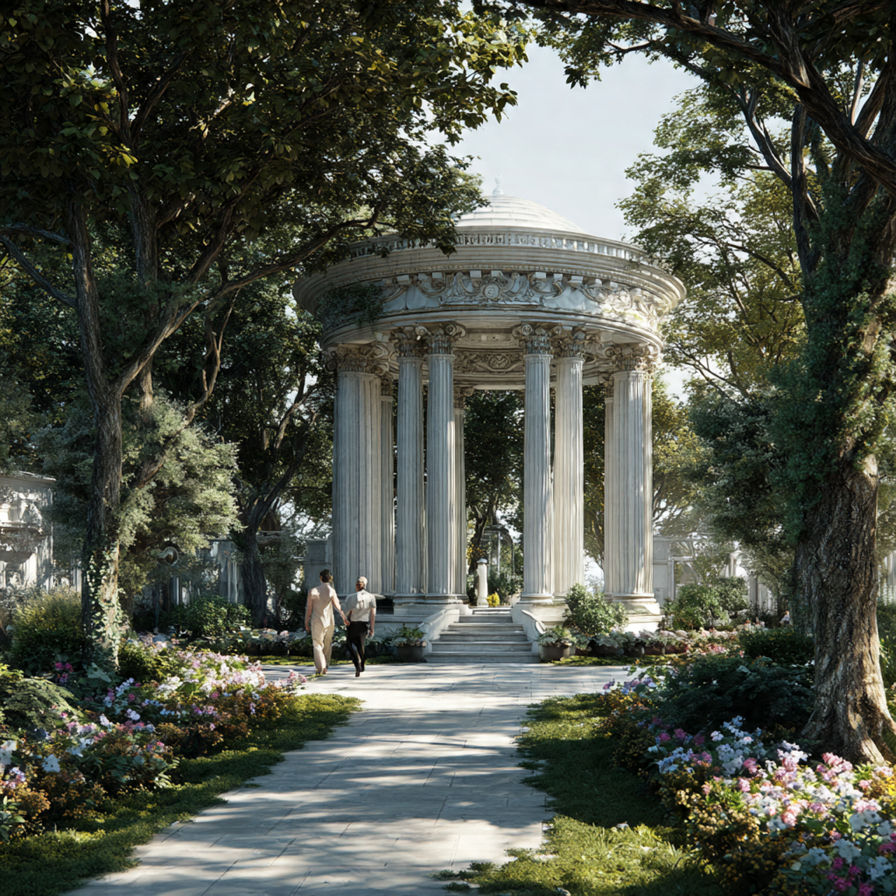 25 Backyard Gazebo Ideas: Stunning Designs to Elevate Your Yard 18 grand neoclassical backyard gazebo with fluted marble