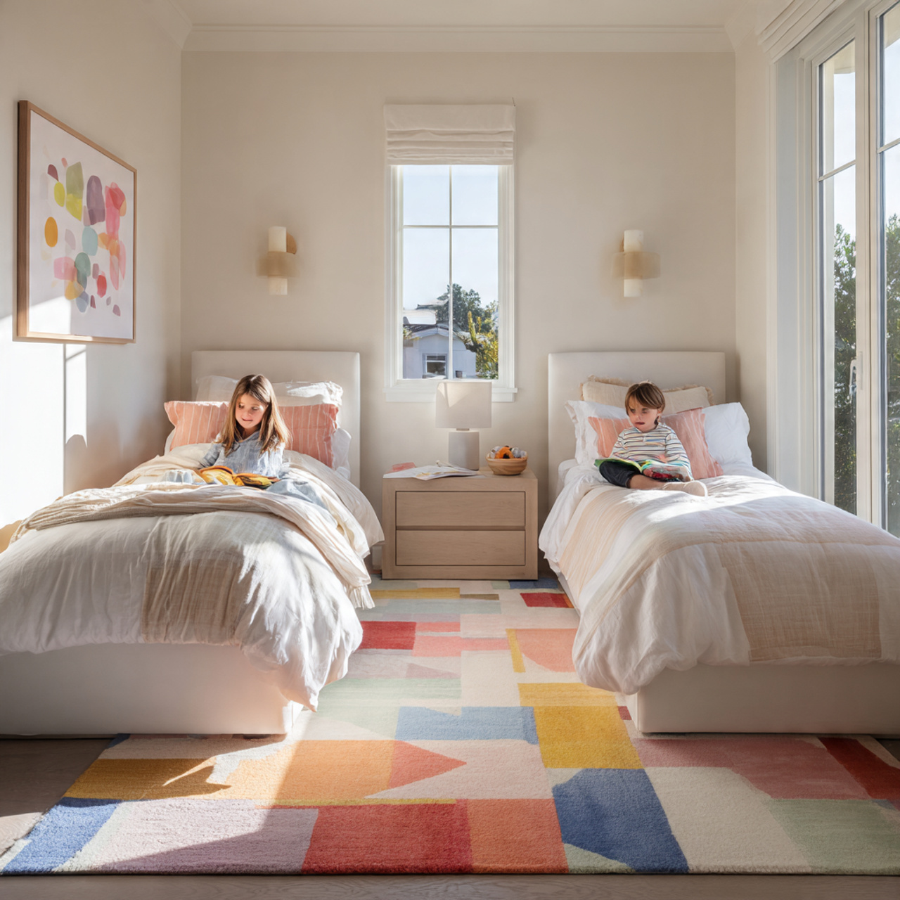 25 Bedroom Layout Ideas for a Stylish, Spacious & Relaxing Retreat 4 guest bedroom with two parallel twin beds