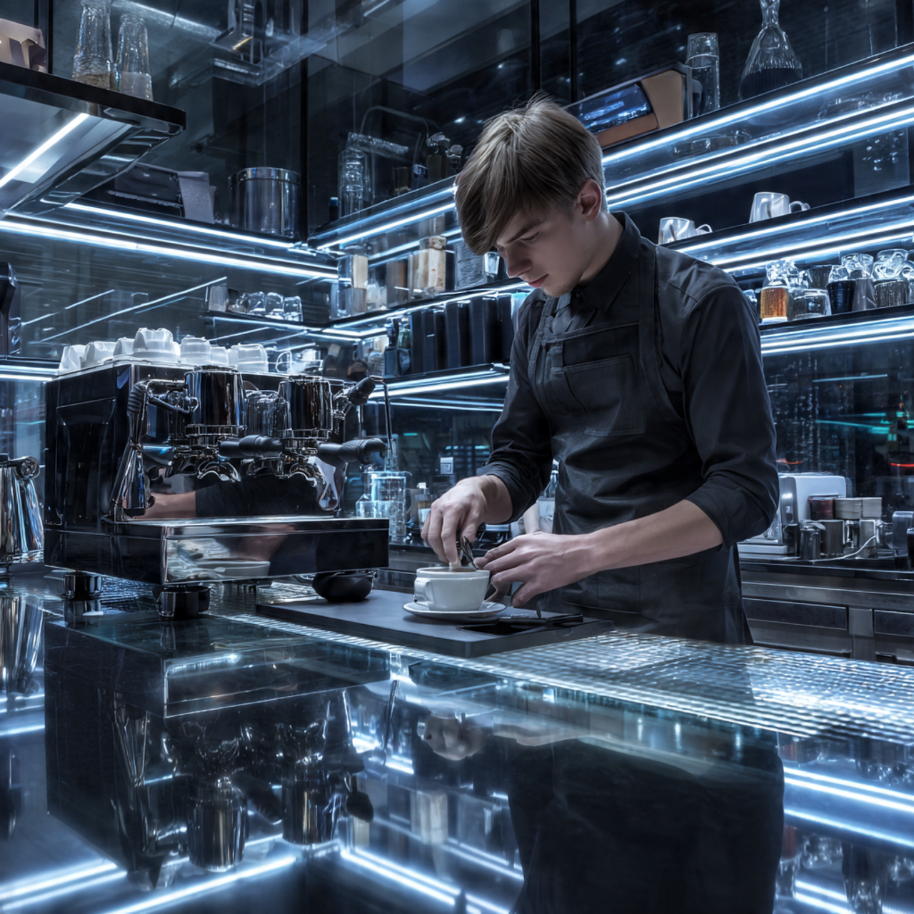 25 Coffee Bar Ideas: Stylish & Creative Home Coffee Station Inspiration 25 high gloss contemporary coffee lab coffee bar