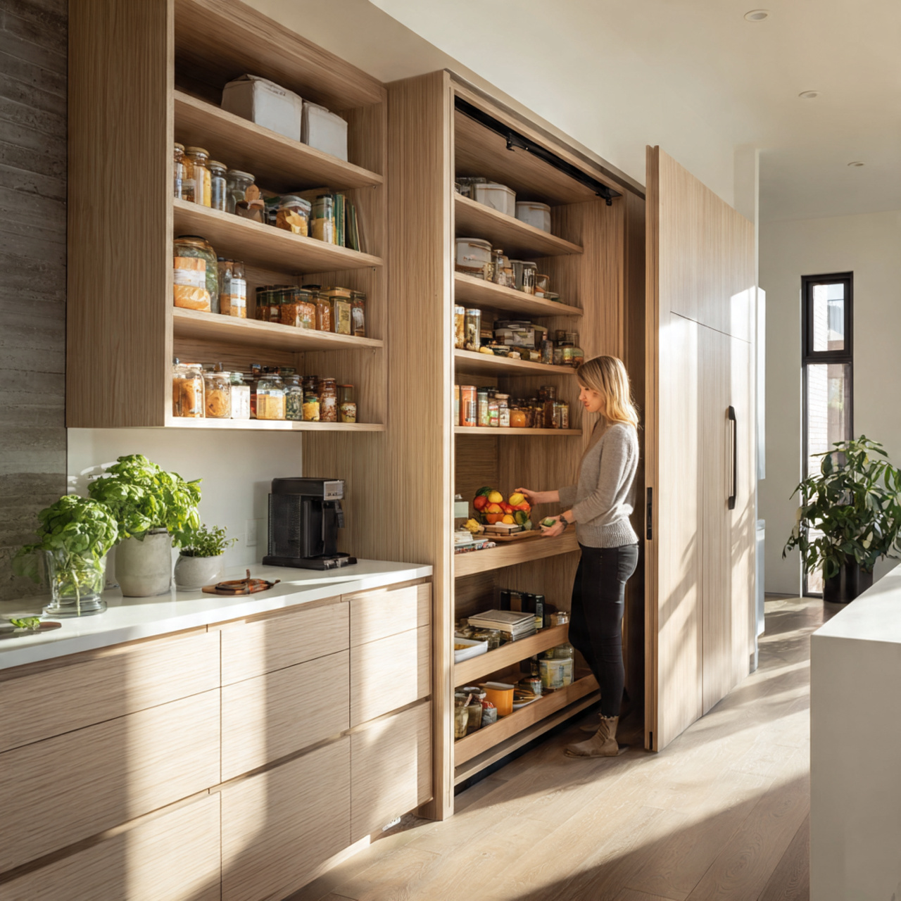 25 Stunning Kitchen Cabinets Ideas for Modern & Stylish Homes 20 innovative kitchen featuring hidden walk in pantry