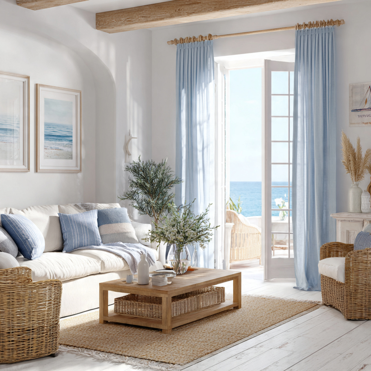 25 Interior Ideas Ideas That Instantly Transform Your Home Into a Stylish Sanctuary 15 light and airy coastal living room with