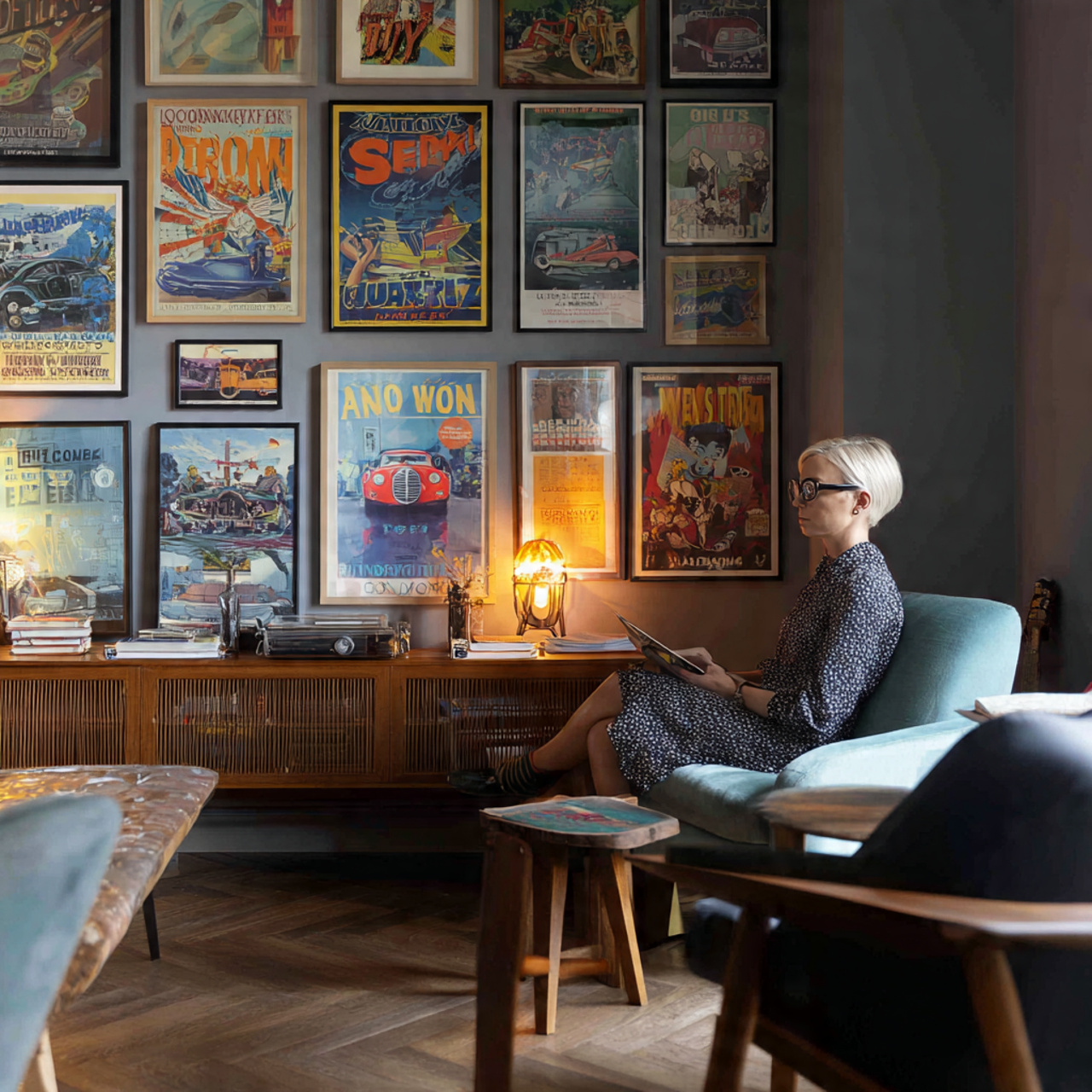 25 Living Room Wall Decor Ideas for a Stylish Home 12 living room with a curated collection of