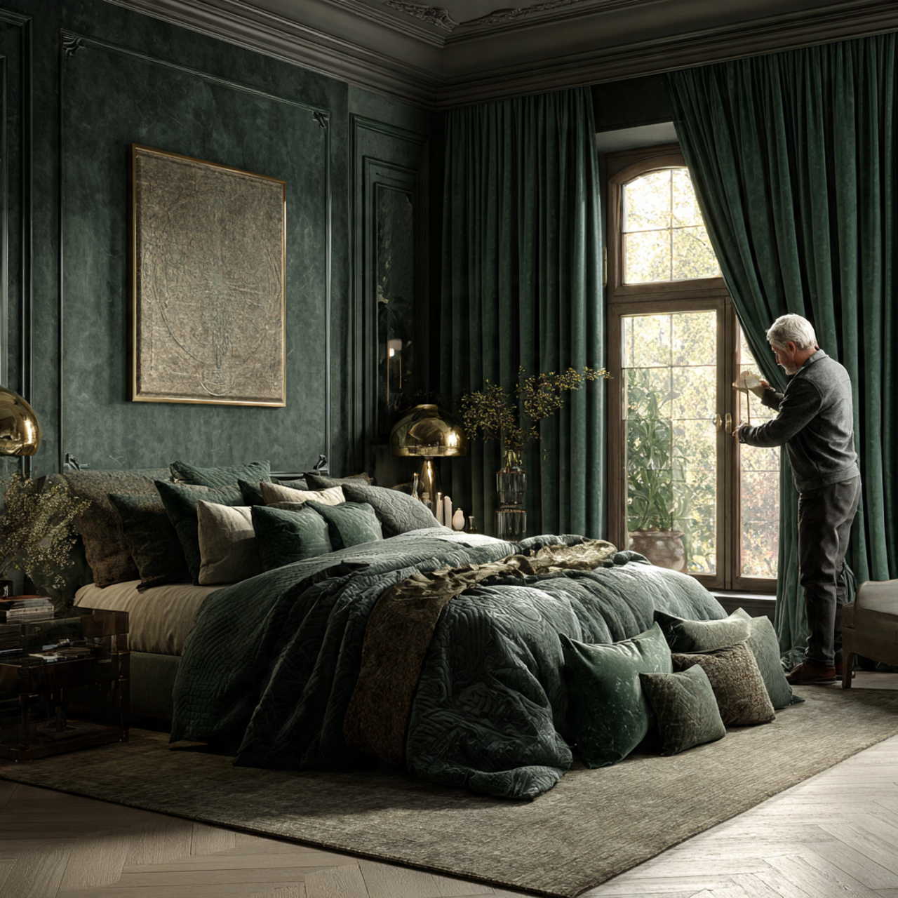 25 Best Dark Green Bedroom Ideas for a Luxe & Relaxing Space 15