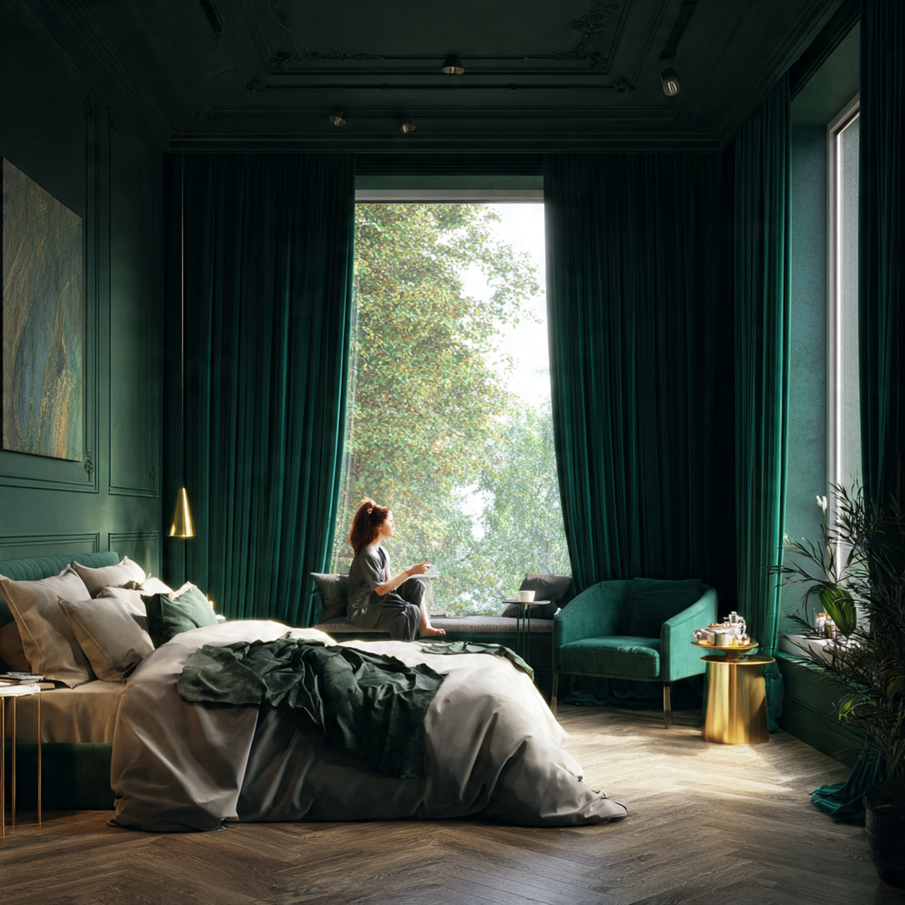 25 Best Dark Green Bedroom Ideas for a Luxe & Relaxing Space 18
