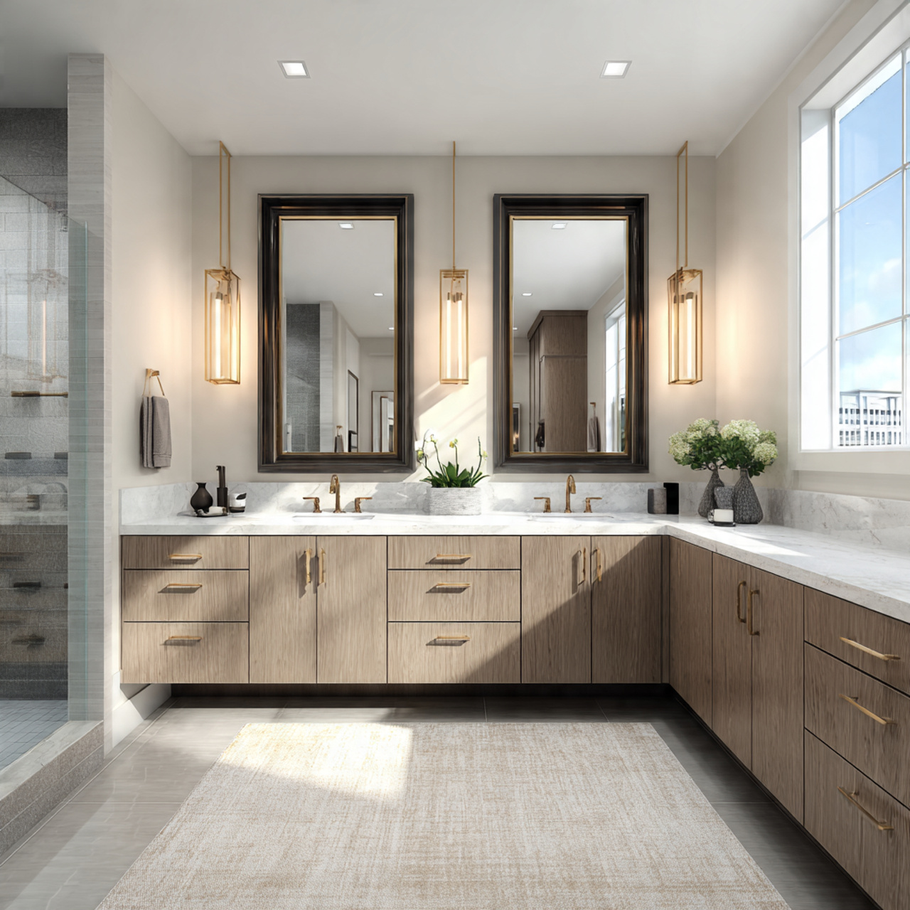 25 Bathroom Decoration & Ideas: Transform Your Bath Into a Luxurious Retreat 19 master bathroom with a double vanity two
