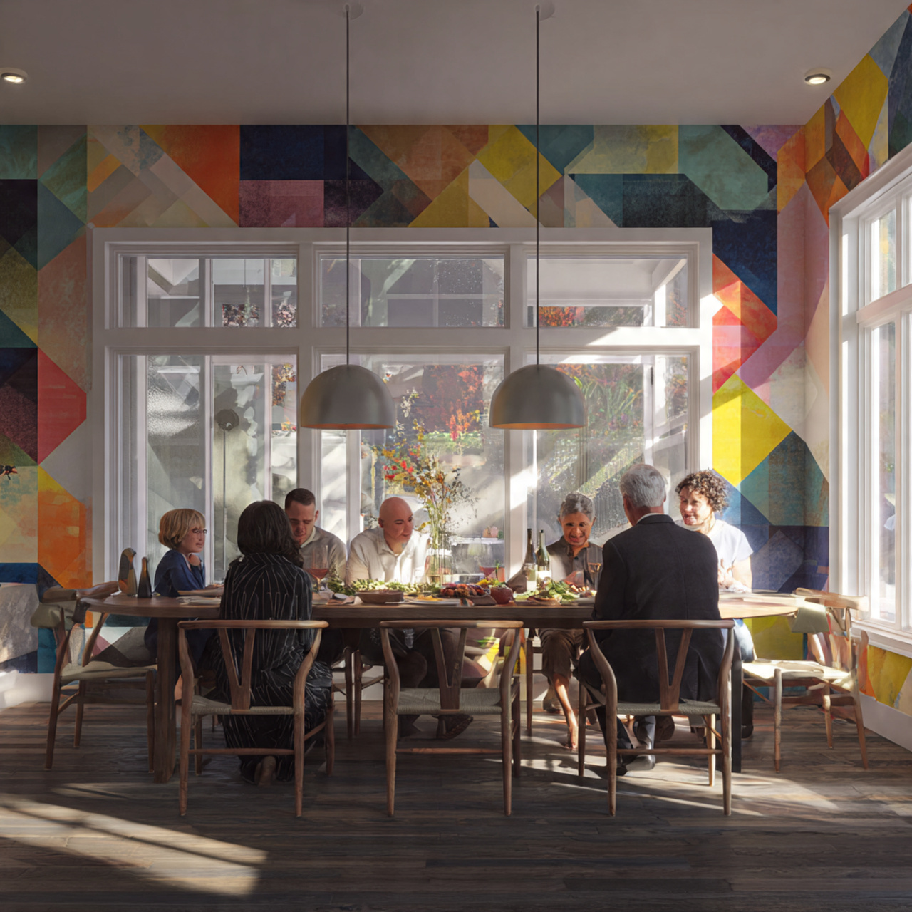 25 Creative Dining Room Wall Decor Ideas to Elevate Your Home 18 modern dining room with a bold statement