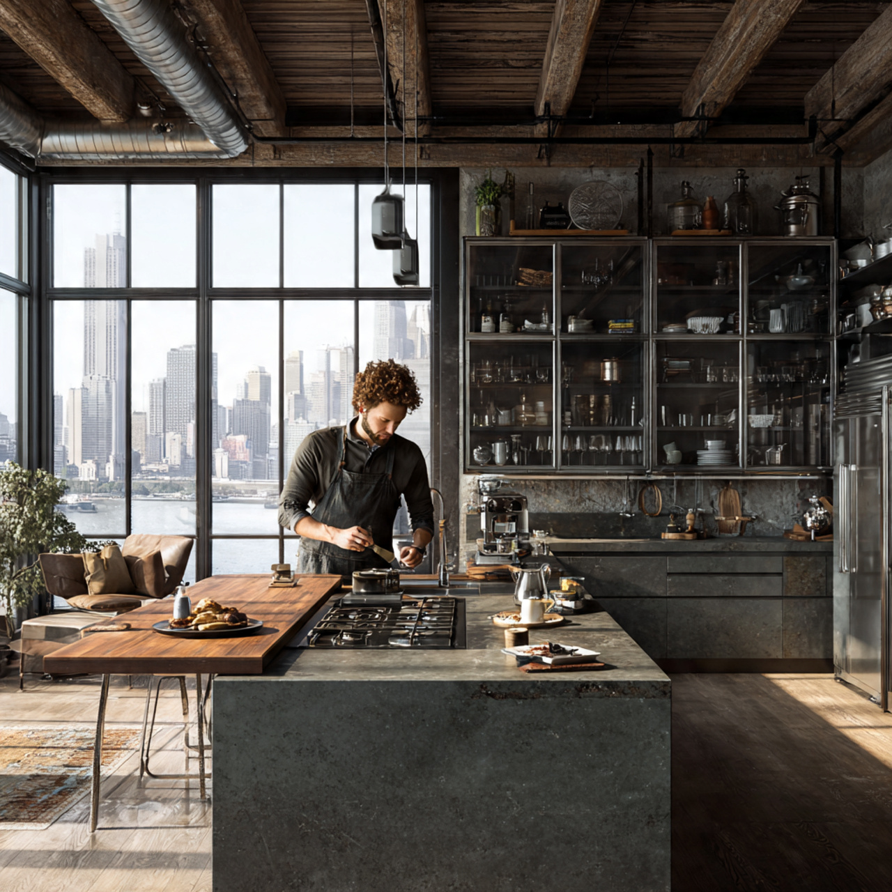 25 Stunning Kitchen Cabinets Ideas for Modern & Stylish Homes 16 modern industrial kitchen featuring industrial metal frame