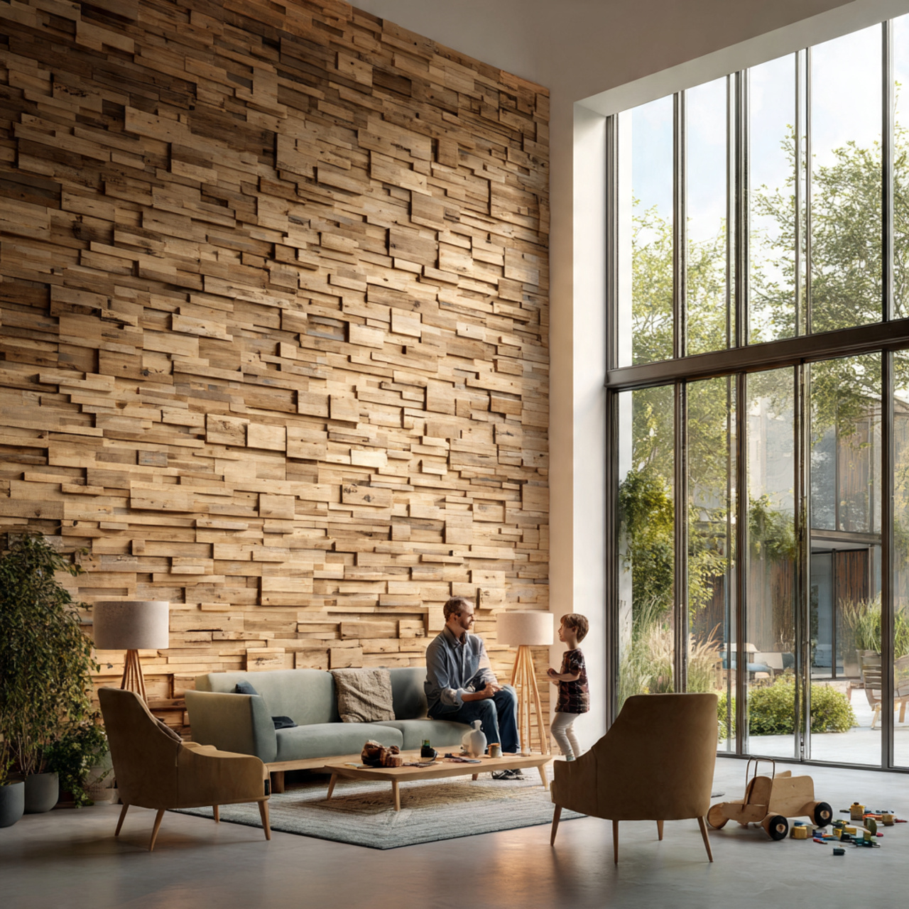 25 Stunning Wall Design Ideas to Transform Your Home 2 modern interior with a reclaimed wood slat