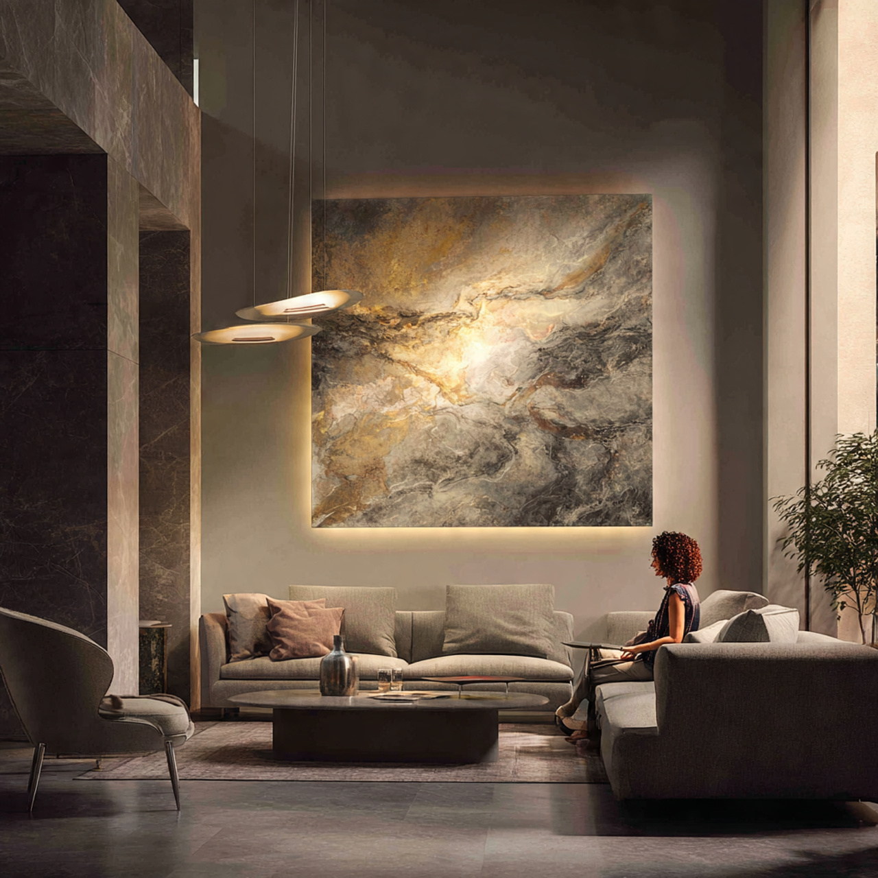 25 Living Room Wall Decor Ideas for a Stylish Home 25 modern living room with backlit illuminated artwork