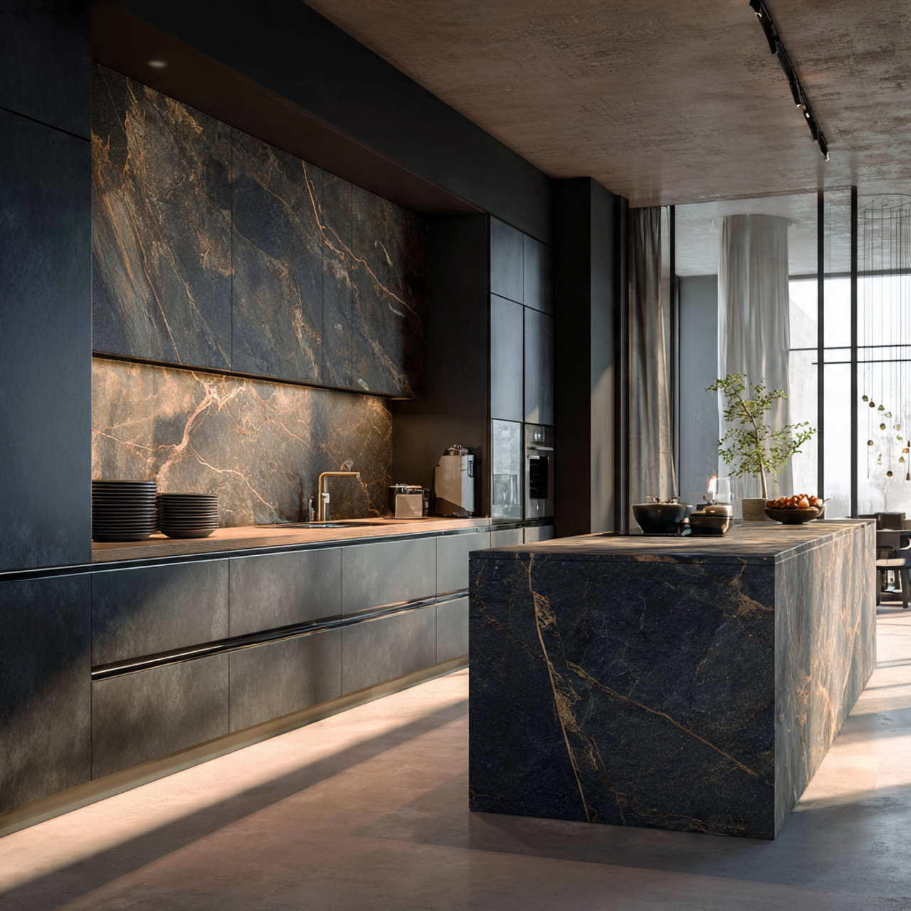 25 Stunning Dark Kitchen Cabinets Ideas for Modern Homes 24