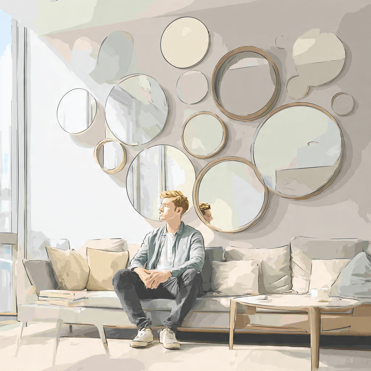 25 Living Room Wall Decor Ideas for a Stylish Home 7 modern small living room with a cluster