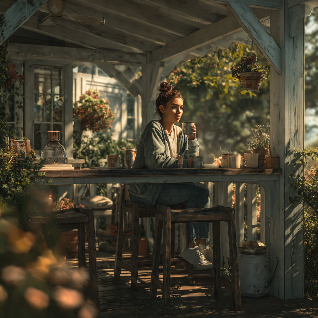 25 Coffee Bar Ideas: Stylish & Creative Home Coffee Station Inspiration 22 outdoor patio morning coffee bar ideas on