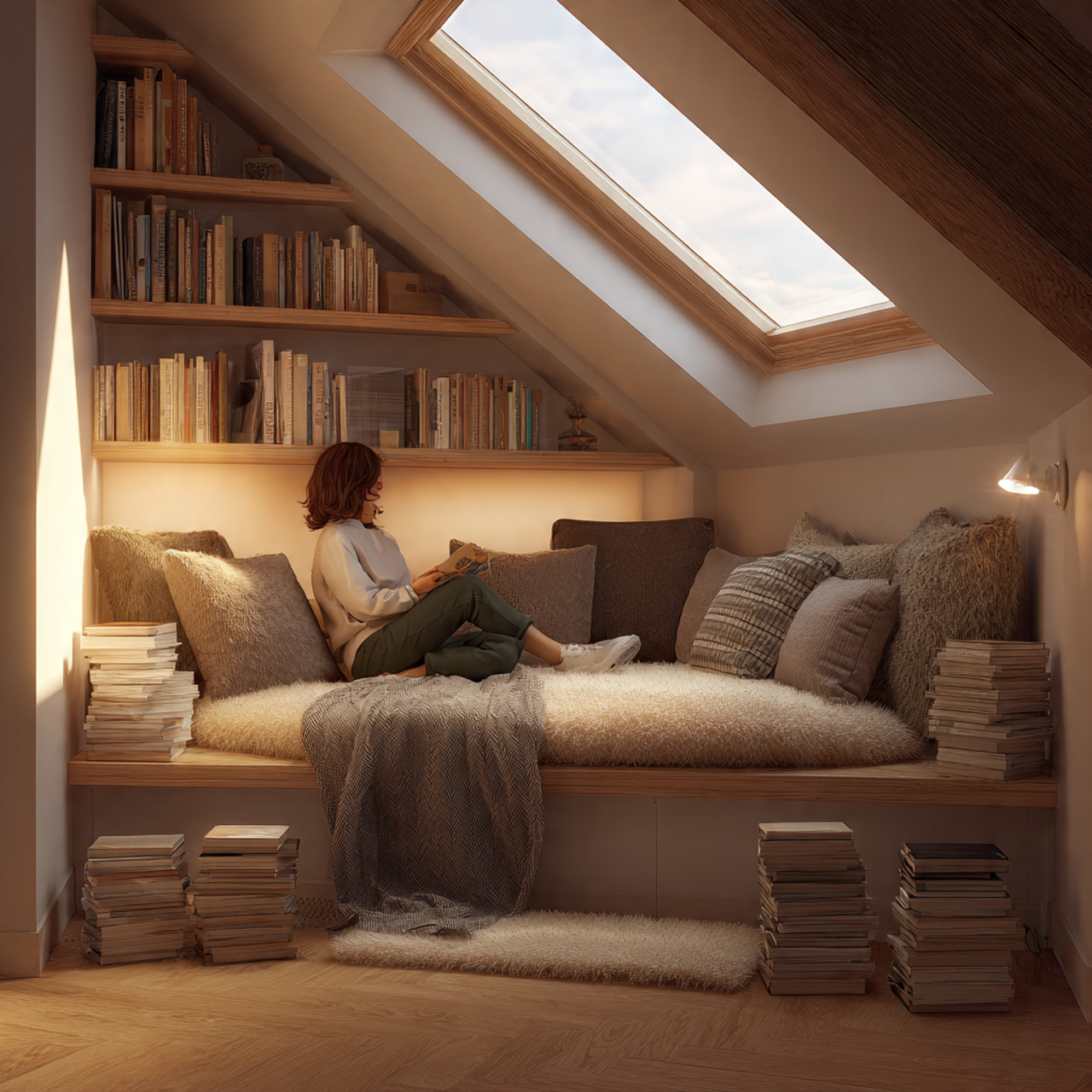 25 Stunning Attic Room Ideas to Transform Your Home 1 realistic attic reading nook with a sloped