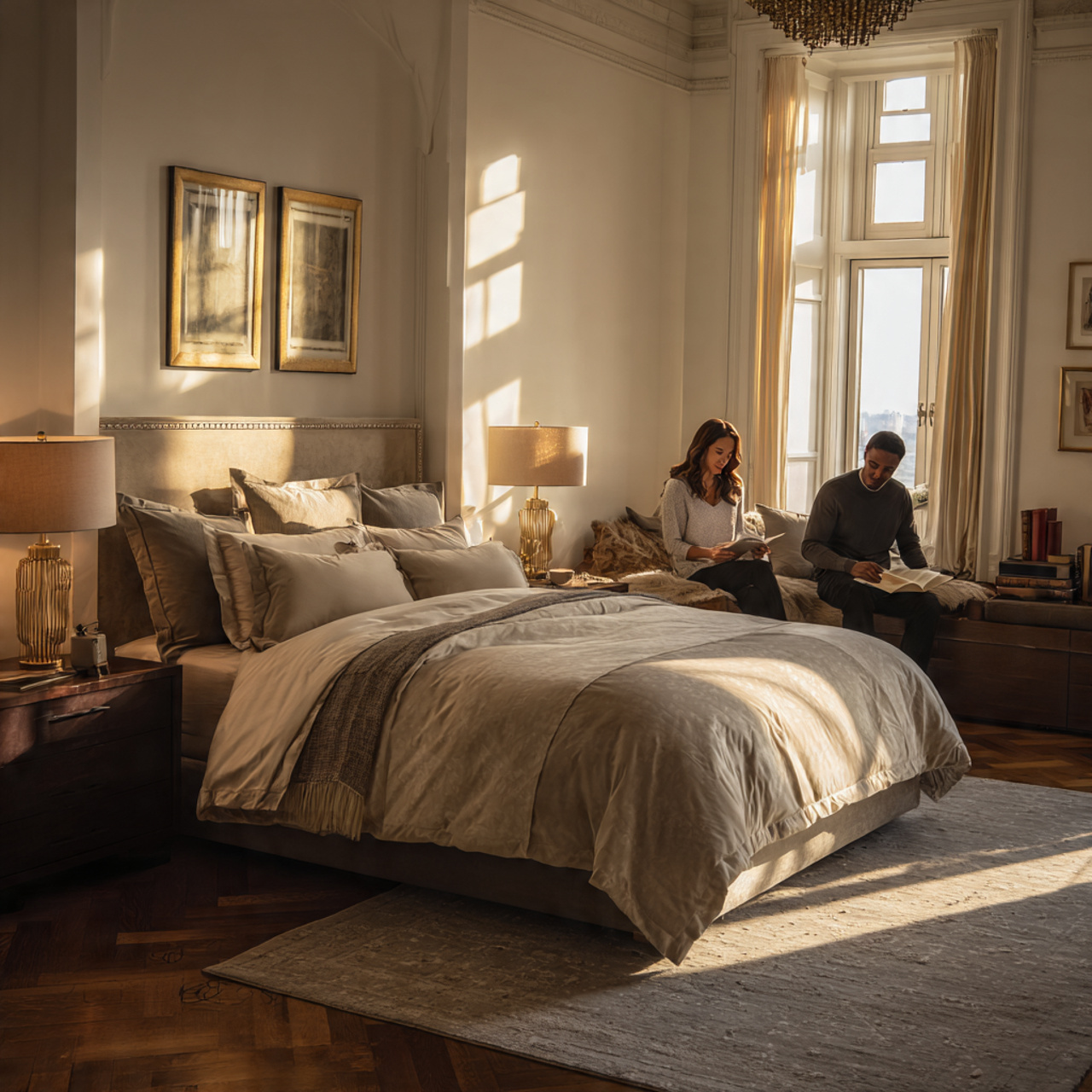 25 Bedroom Layout Ideas for a Stylish, Spacious & Relaxing Retreat 1 realistic bedroom featuring a symmetrical centerpiece arrangement