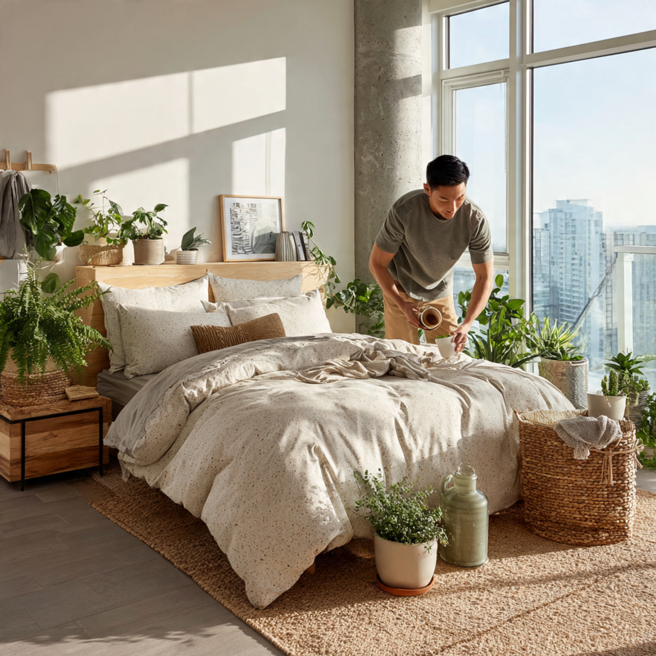 25 Creative Bedroom Ideas to Elevate Comfort & Style Instantly 20 realistic bedroom featuring eco friendly sustainable bedroom