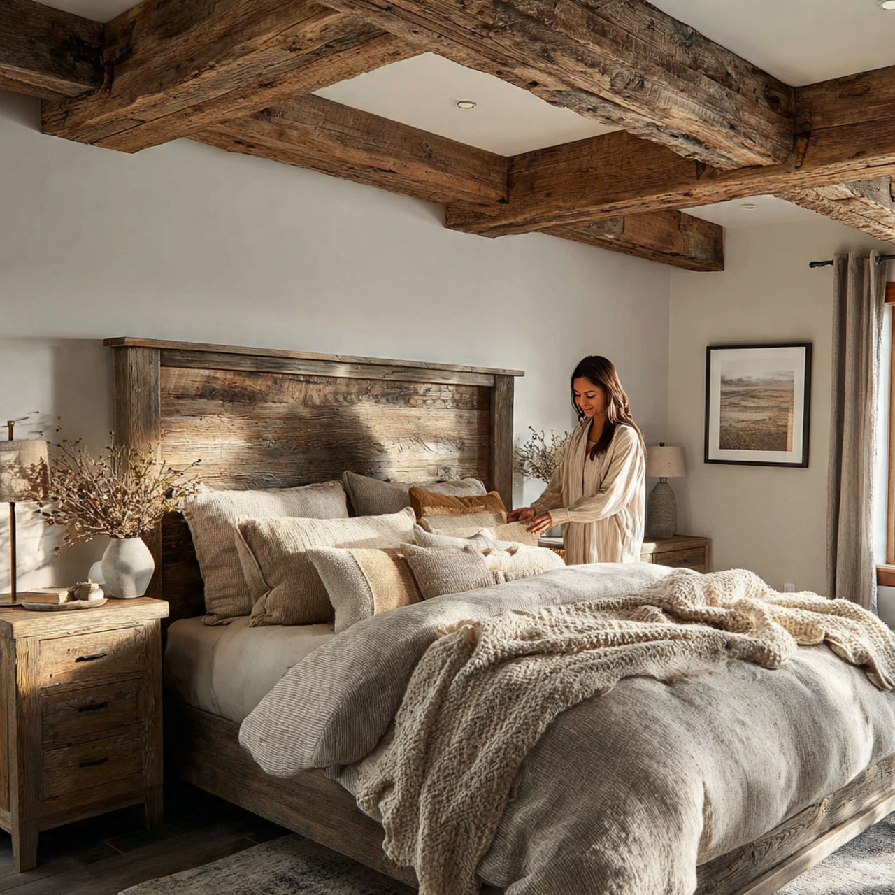 25 Creative Bedroom Ideas to Elevate Comfort & Style Instantly 11 realistic bedroom featuring rustic reclaimed wood bedroom