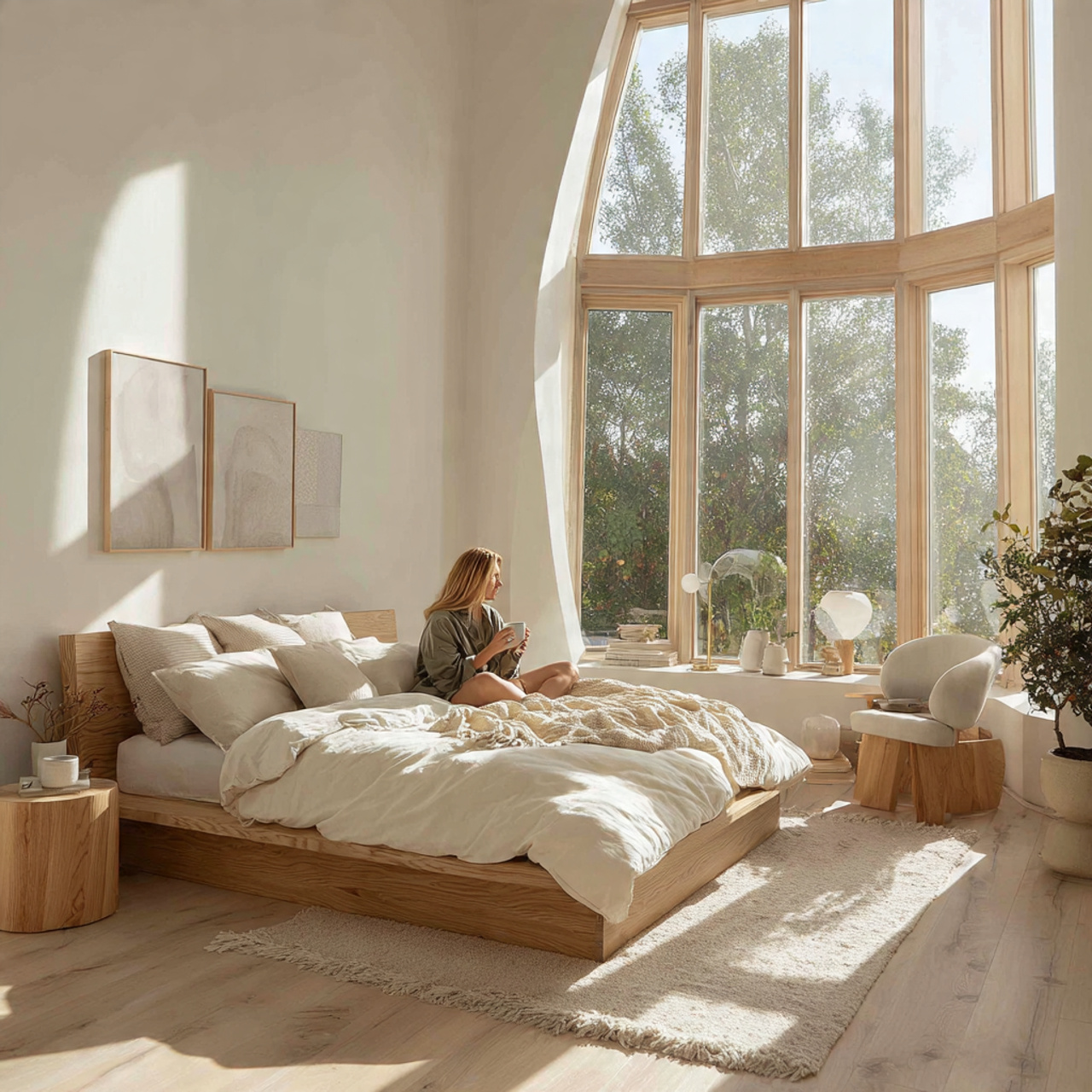 25 Creative Bedroom Ideas to Elevate Comfort & Style Instantly 4 realistic bedroom featuring scandinavian light wood bedroom