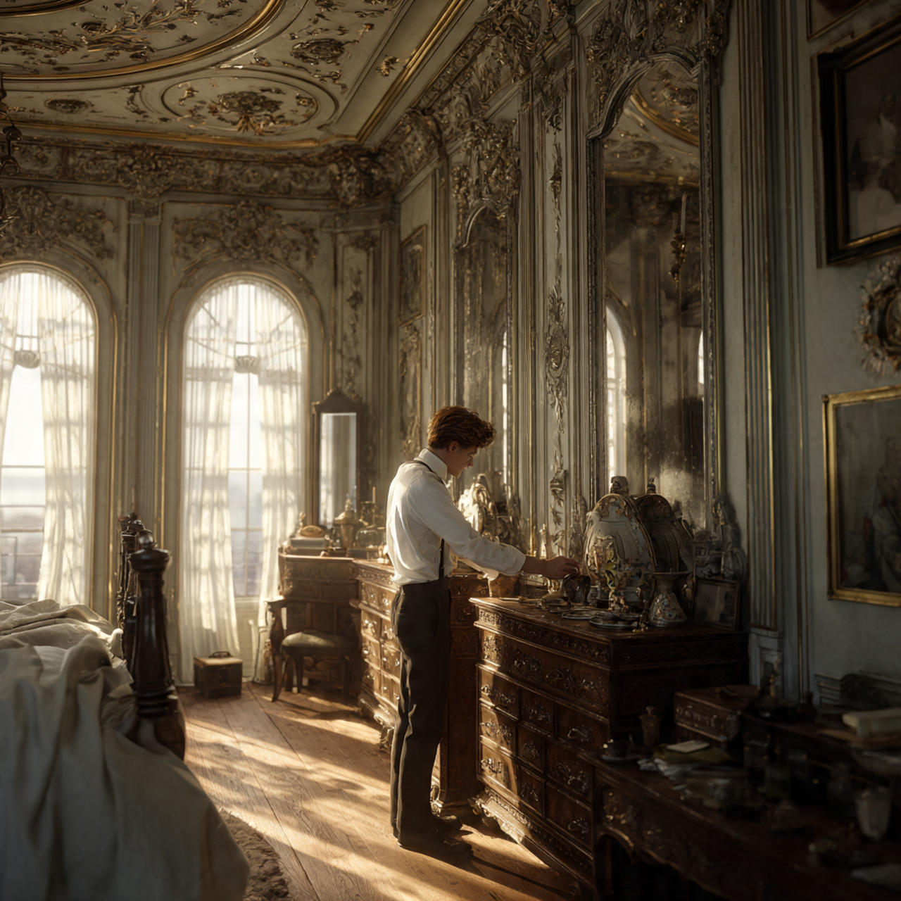 25 Creative Bedroom Ideas to Elevate Comfort & Style Instantly 22 realistic bedroom showcasing victorian ornate trim bedroom