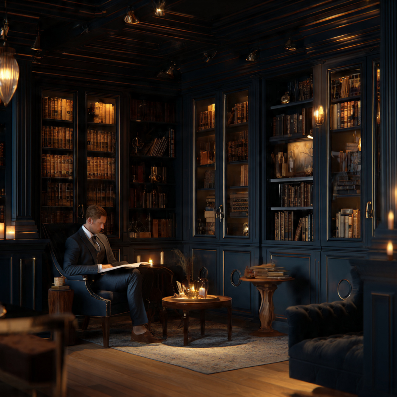 25 Best Sherwin Williams Color Palettes Ideas for Modern Interiors 18 realistic cozy library or study with deep