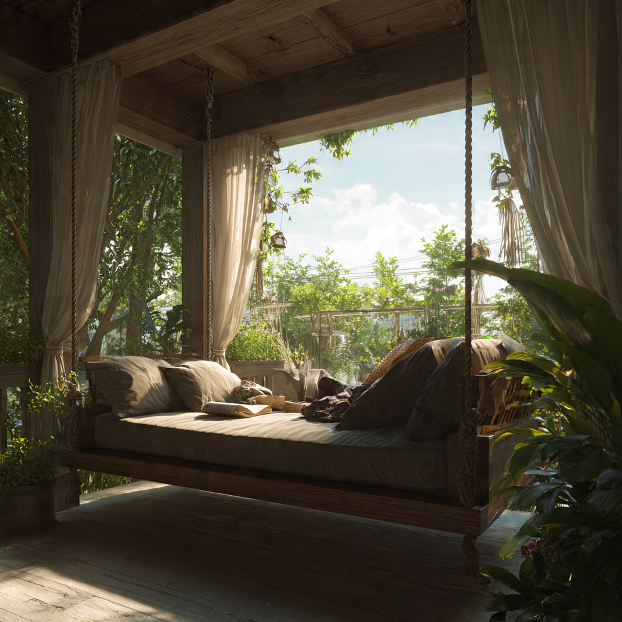 25 Porch Ideas: Stunning Designs to Transform Your Home Entrance 2 realistic hanging daybed porch ideas on a