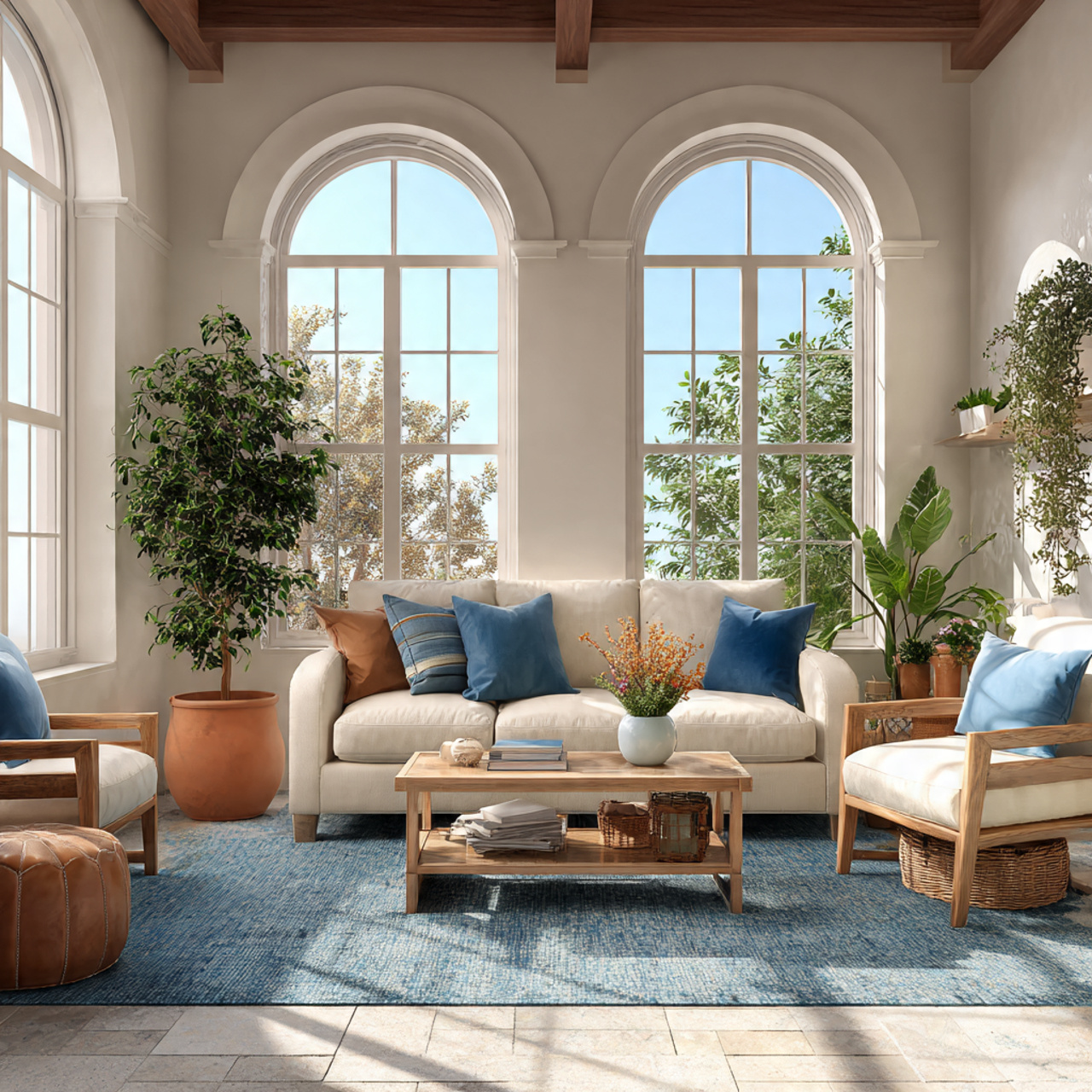 25 Best Sherwin Williams Color Palettes Ideas for Modern Interiors 12 realistic mediterranean style living room with bright creamy