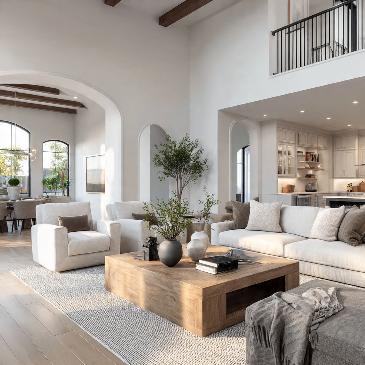 25 Best Sherwin Williams Color Palettes Ideas for Modern Interiors 23 realistic open concept home interior with sophisticated whites