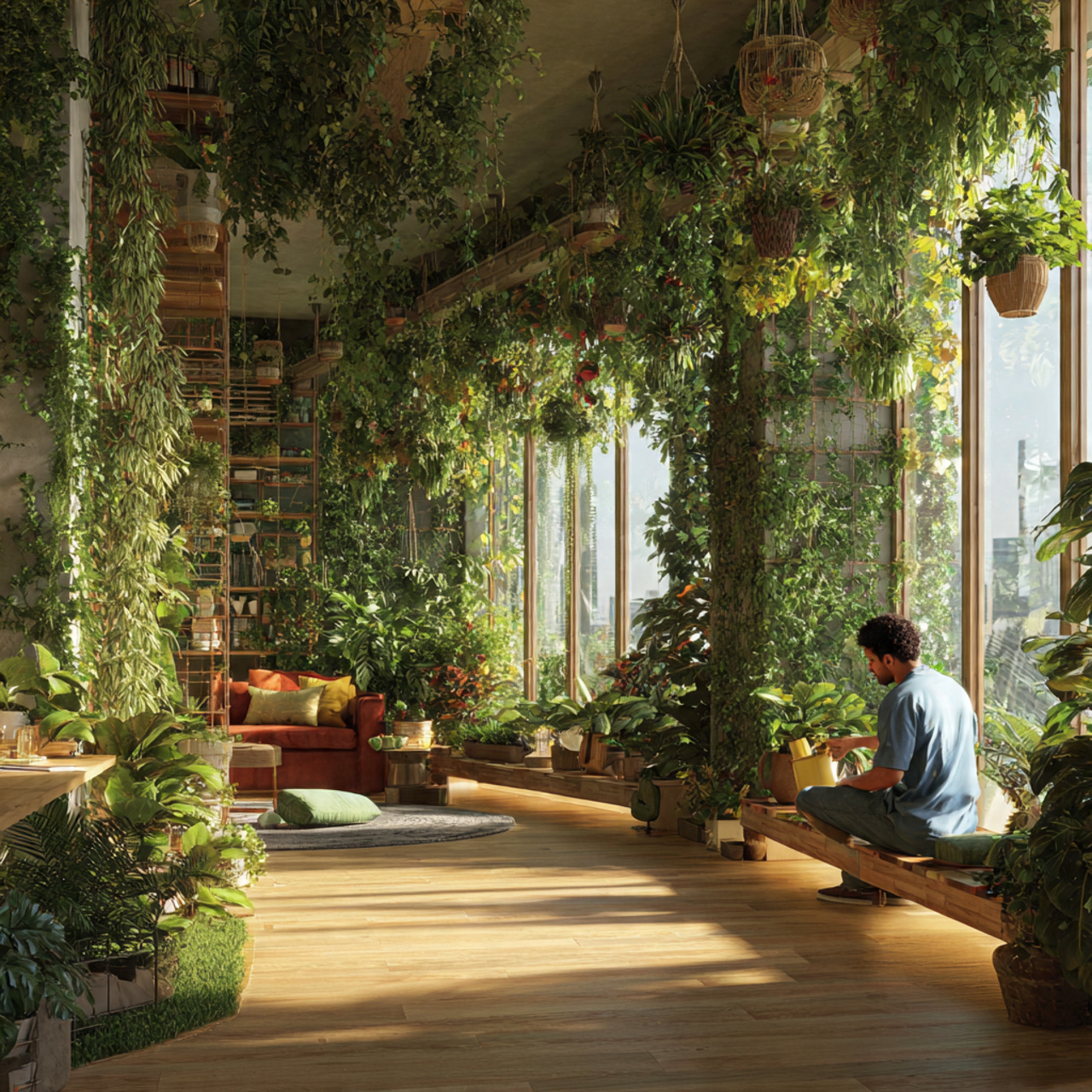 realistic room inspiration ideas featuring urban jungle