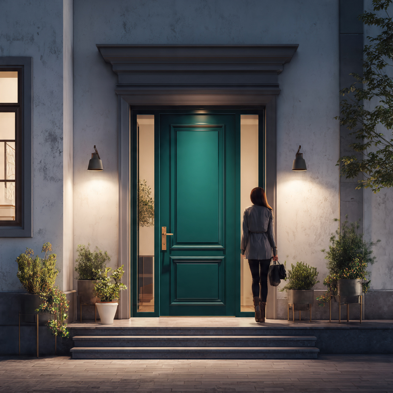 25 Best Sherwin Williams Color Palettes Ideas for Modern Interiors 24 realistic stylish home entrance with a bold