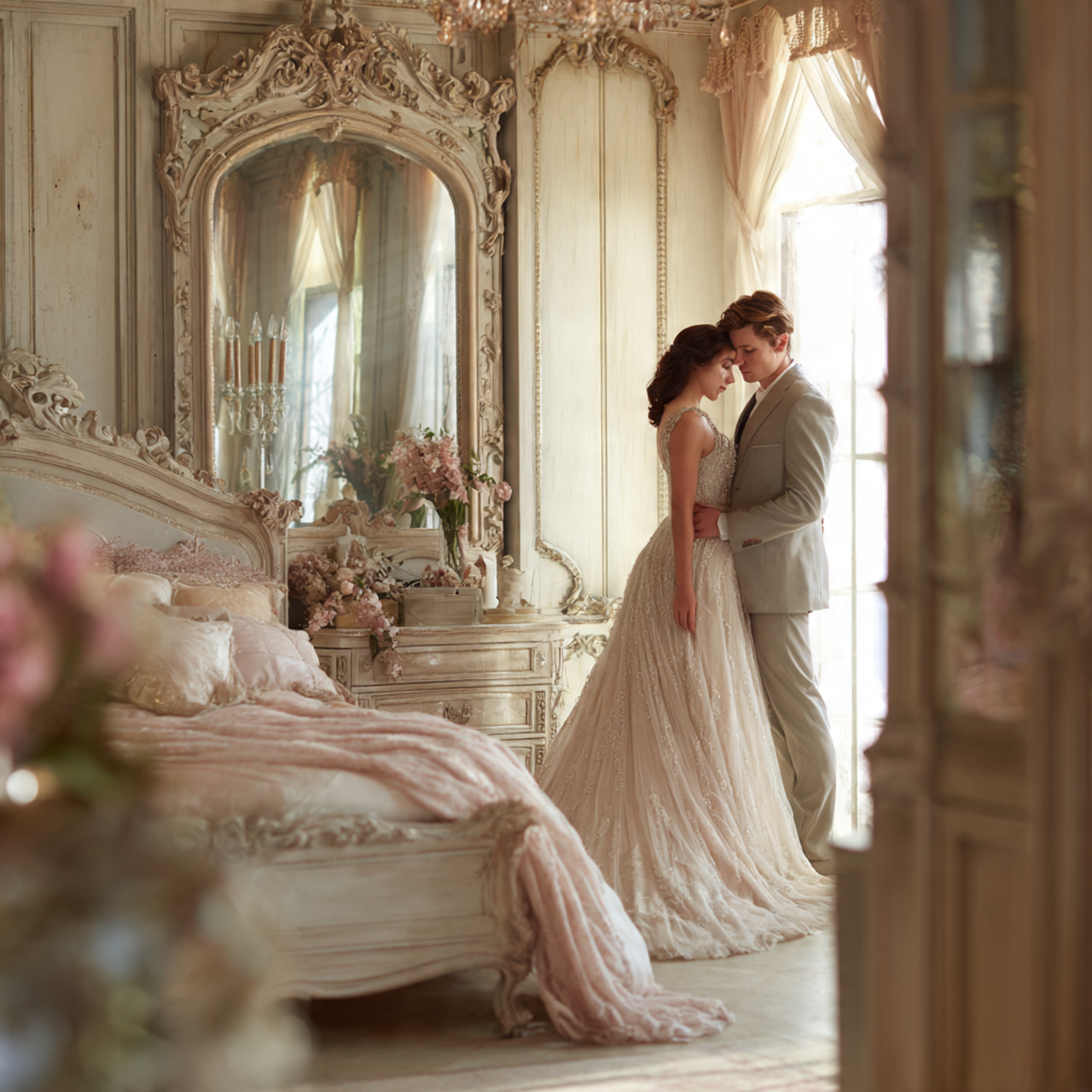 25 Couples Bedroom Ideas for a Romantic & Stylish Retreat 8 romantic realistic interior shot of couples bedroom