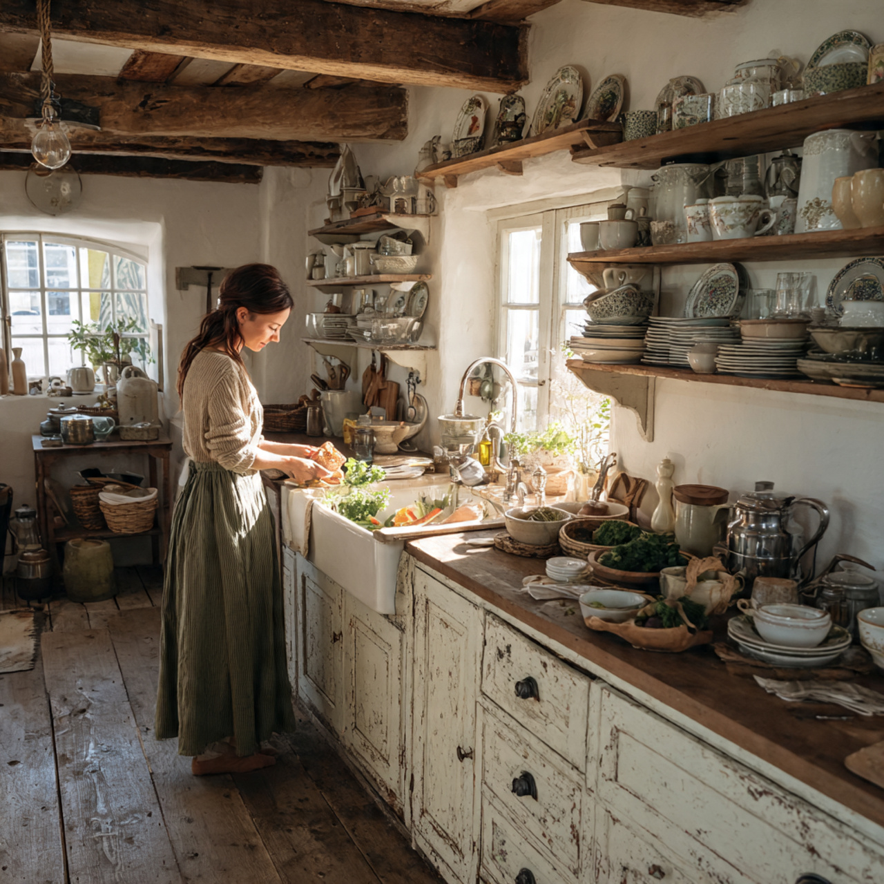 25 Stunning Kitchen Cabinets Ideas for Modern & Stylish Homes 9 rustic farmhouse kitchen featuring distressed farmhouse kitchen