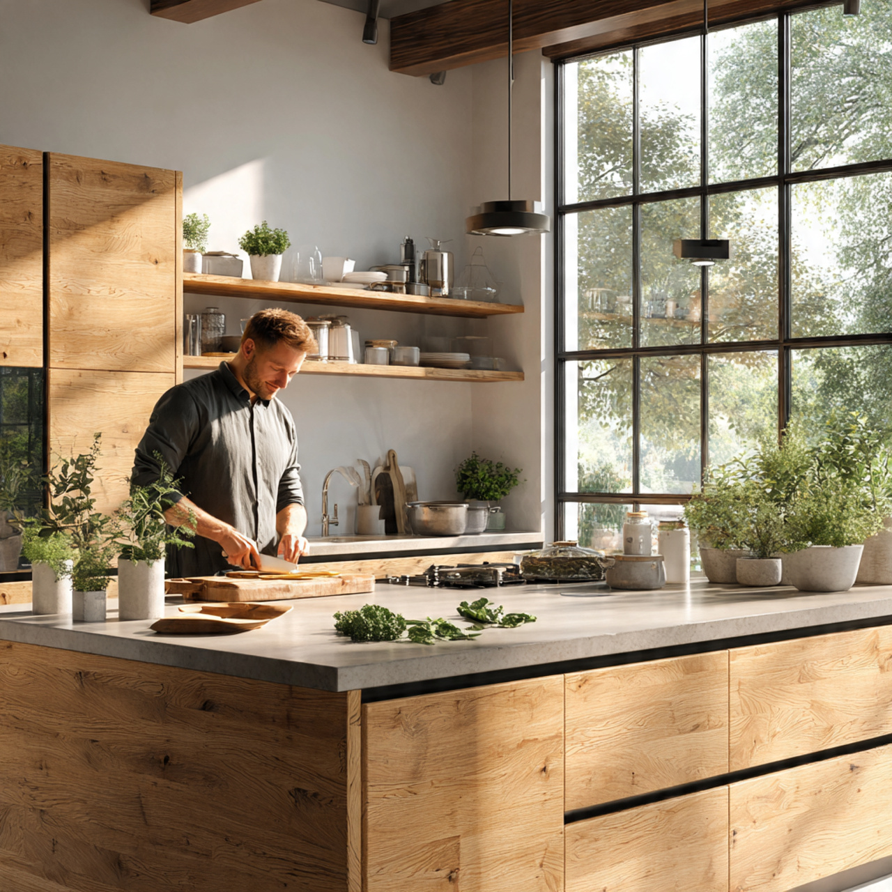 25 Stunning Kitchen Cabinets Ideas for Modern & Stylish Homes 5 scandinavian inspired kitchen featuring natural oak wood grain