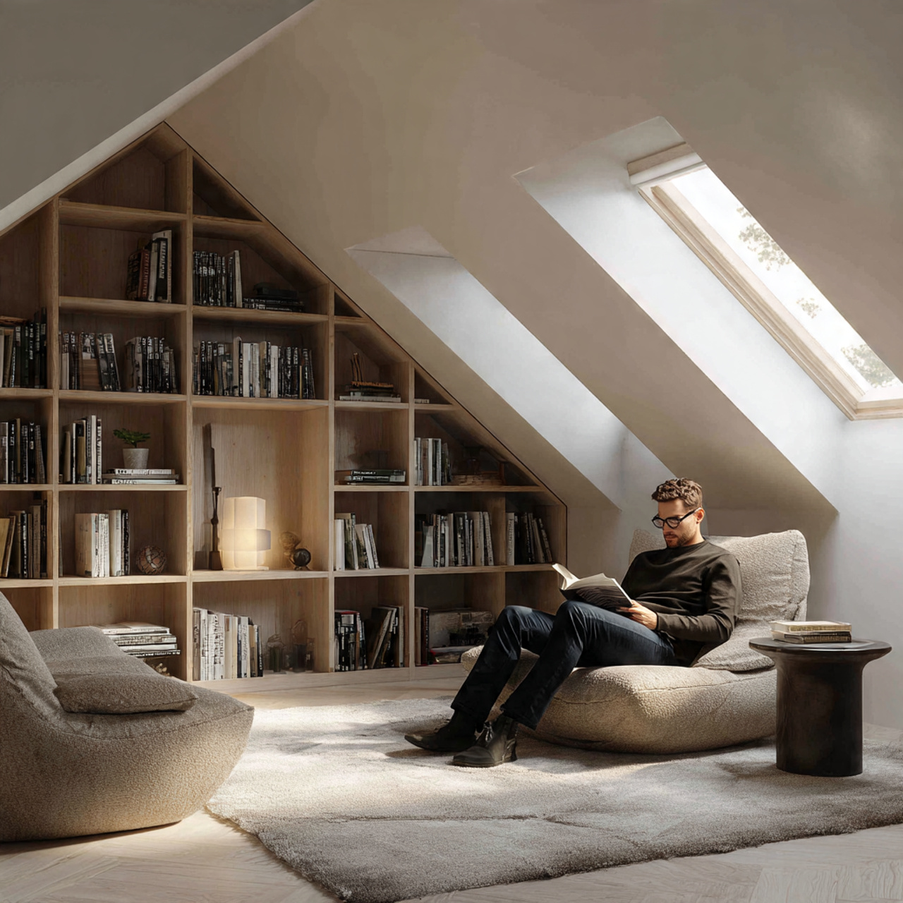 25 Inspiring Reading Room Ideas to Transform Your Space 4 secluded attic loft reading room with sloped