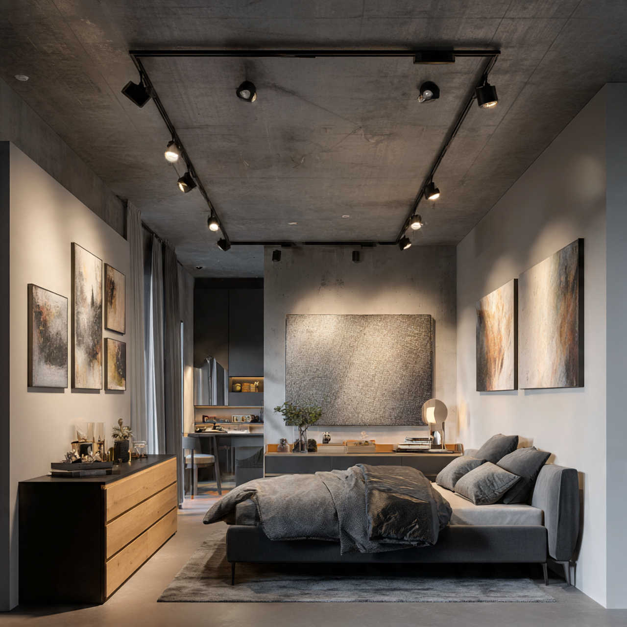 25 Bedroom Lighting Ideas That Instantly Elevate Style & Co 17 showcasing adjustable track lighting sleek modern ceiling