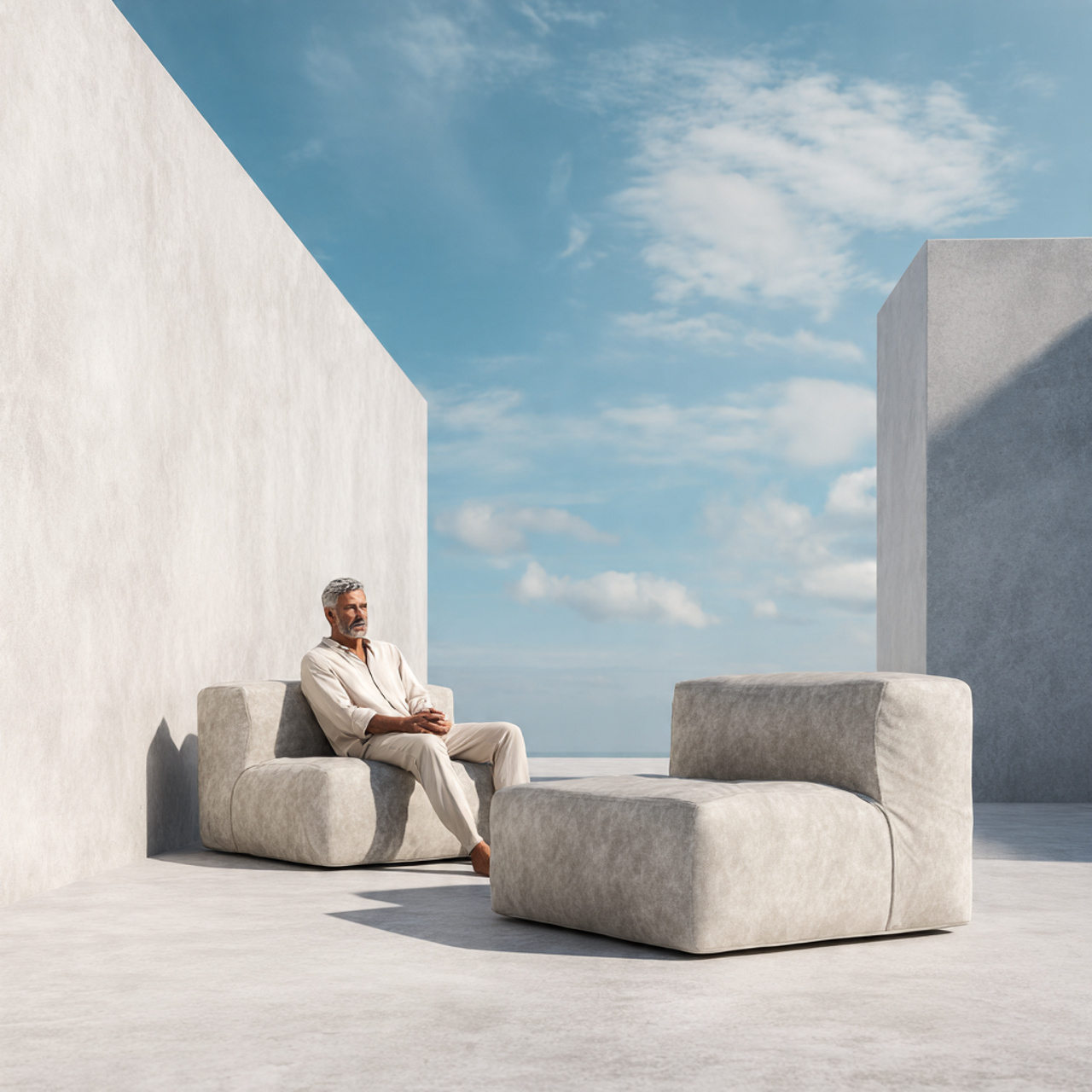 25 Outdoor Ideas Ideas That Instantly Transform Your Backyard 21 showcasing minimalist concrete outdoor furniture with clean 1