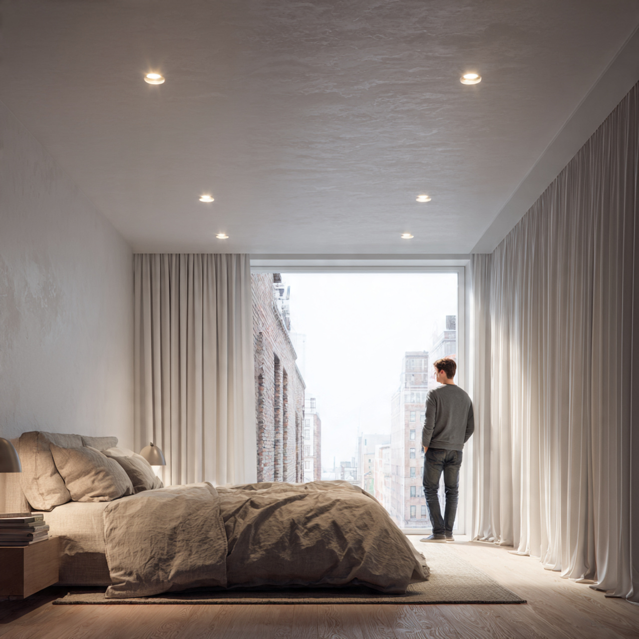 25 Bedroom Lighting Ideas That Instantly Elevate Style & Co 2 showcasing recessed ceiling lighting in a minimalist