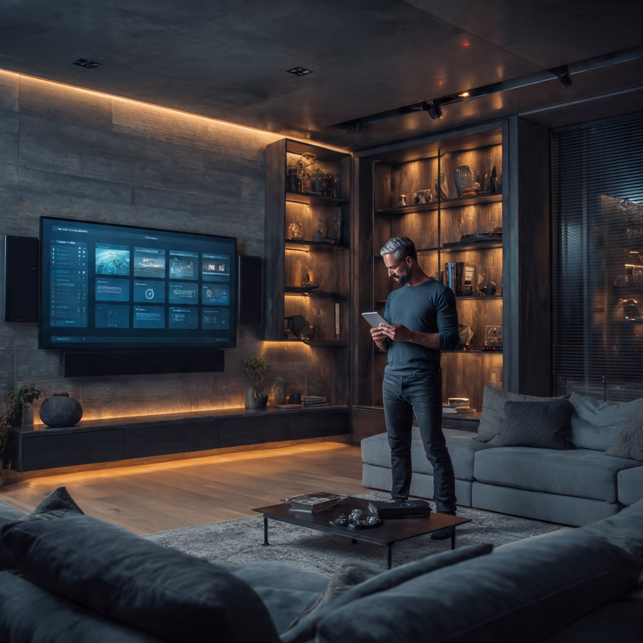 25 Interior Ideas Ideas That Instantly Transform Your Home Into a Stylish Sanctuary 24 sleek modern living room with hidden smart