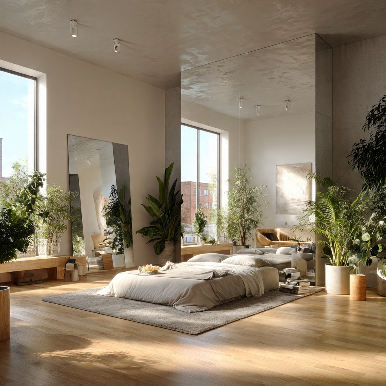 25 Stunning Wall Design Ideas to Transform Your Home 7 spacious bedroom with a floor to ceiling