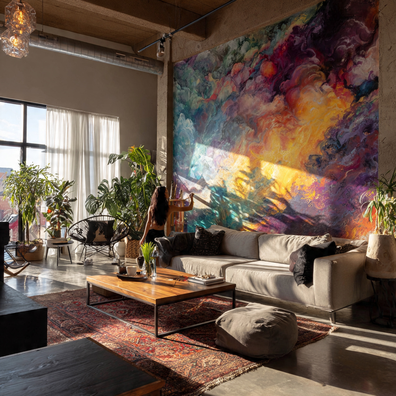 25 Living Room Wall Decor Ideas for a Stylish Home 19 spacious living room with a bold colorful