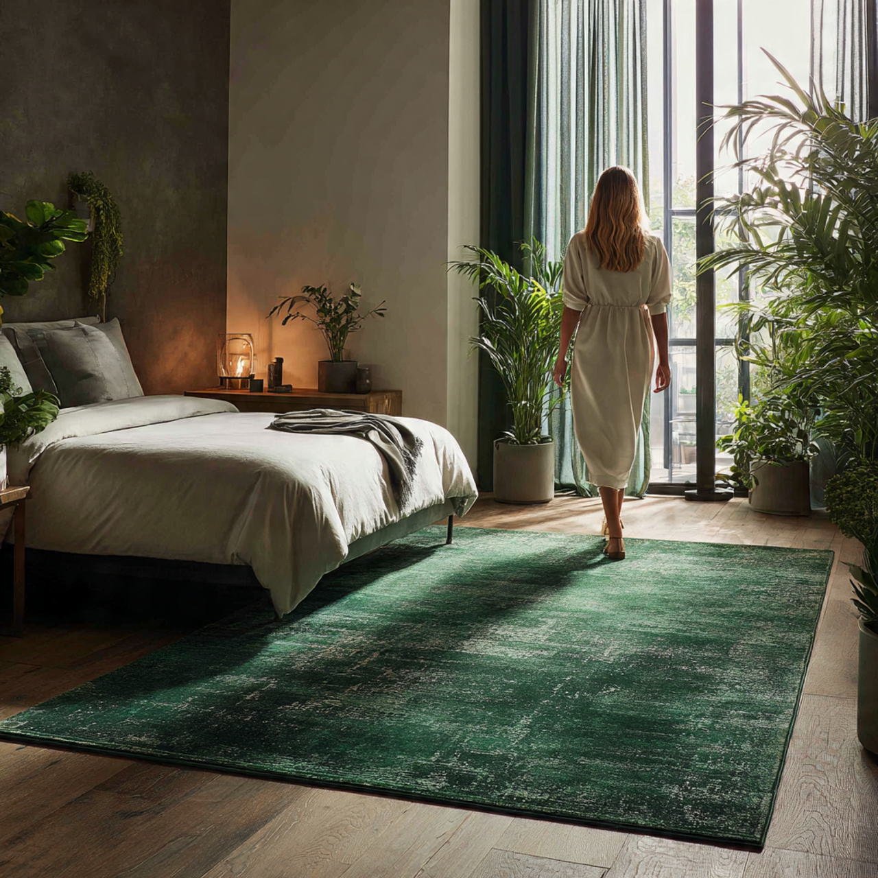 25 Best Dark Green Bedroom Ideas for a Luxe & Relaxing Space 12 stylish bedroom featuring a large dark green