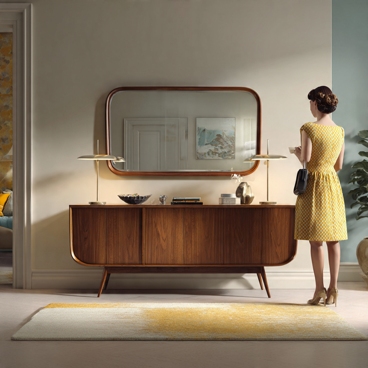 25 Mirror Ideas That Instantly Elevate Your Home Décor 15 ultra realistic mid century interior photograph of mirror ideas