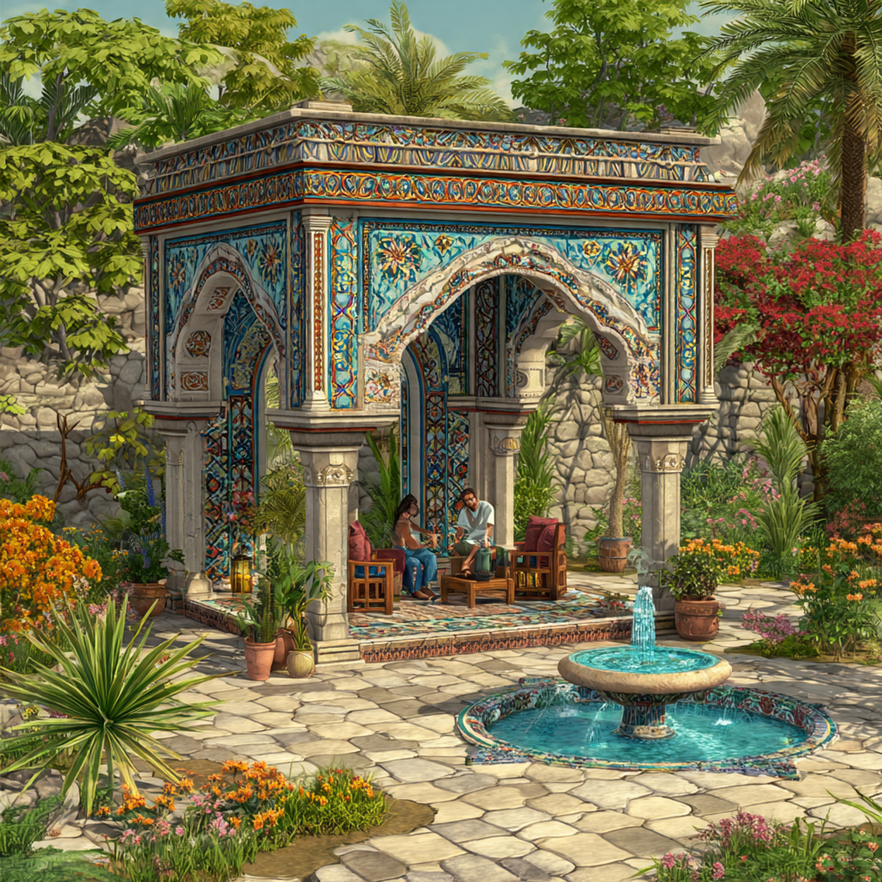 25 Backyard Gazebo Ideas: Stunning Designs to Elevate Your Yard 25 vibrant moroccan style backyard gazebo with horseshoe arches