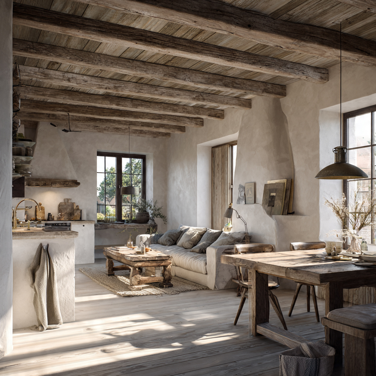 25 Interior Ideas Ideas That Instantly Transform Your Home Into a Stylish Sanctuary 10 warm rustic farmhouse living space with reclaimed