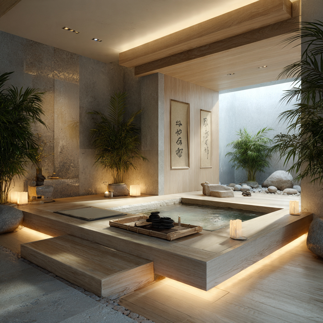 25 Top Bathtub Ideas for Luxury and Modern Comfort 3 zen inspired bathroom with a sunken japanese soaking