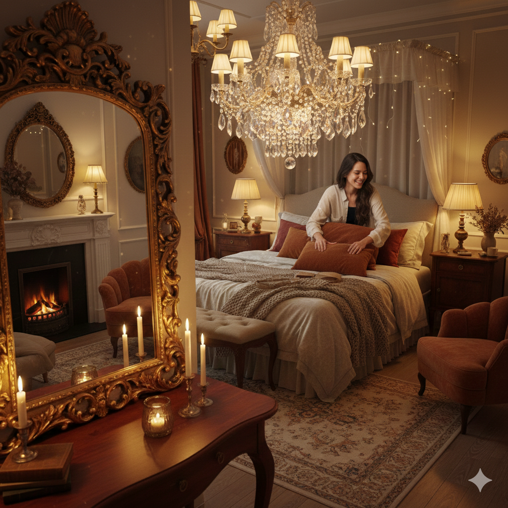 25 Elegant Romantic Bedroom Decor Ideas You’ll Love 14 Gemini Generated Image 3zvr1s3zvr1s3zvr