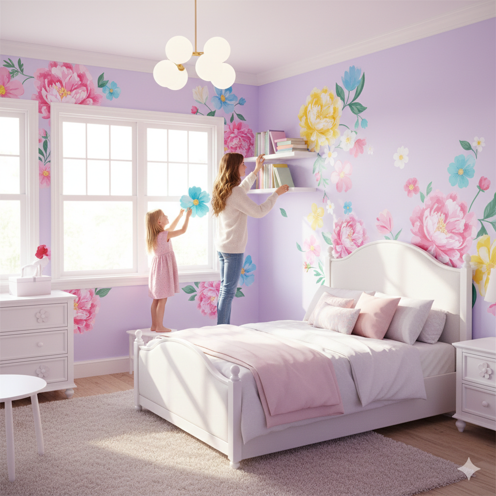 25 Girls Bedroom Decor Ideas to Create Beautiful, Fun & Inspiring Rooms 22 Gemini Generated Image eub588eub588eub5
