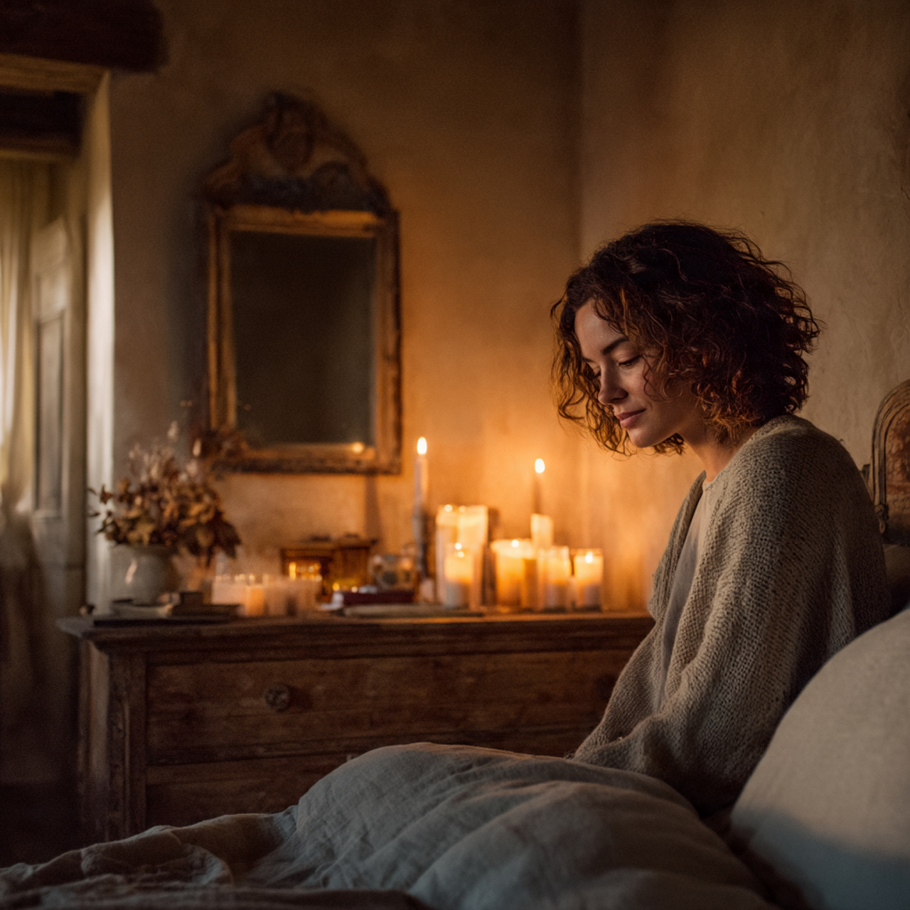 25 Stunning Bedroom Decor Cozy Ideas to Elevate Every Room 9 a bedroom featuring soft taper candle displays